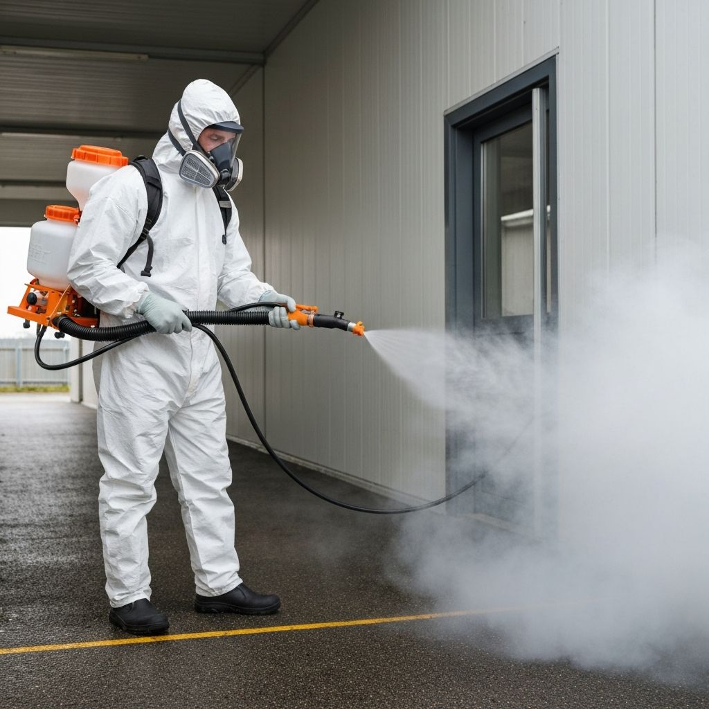 Professional decontamination application process